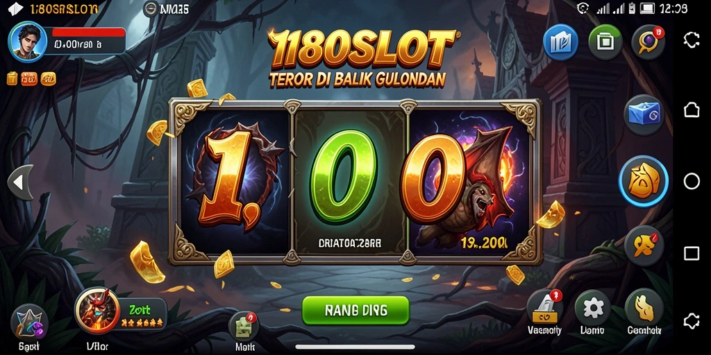 Gameplay mencekam di dunia horor <strong>180SLOT</strong> dengan simbol menakutkan.