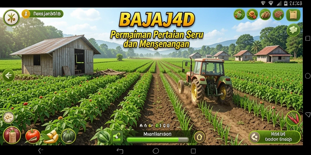 Tampilan gameplay menarik dari BAJAJ4D dengan aktivitas pertanian.