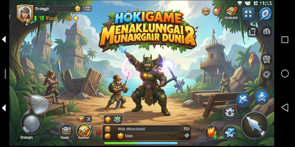 Gameplay HOKIGAME yang melibatkan strategi dan taktik mendalam.
