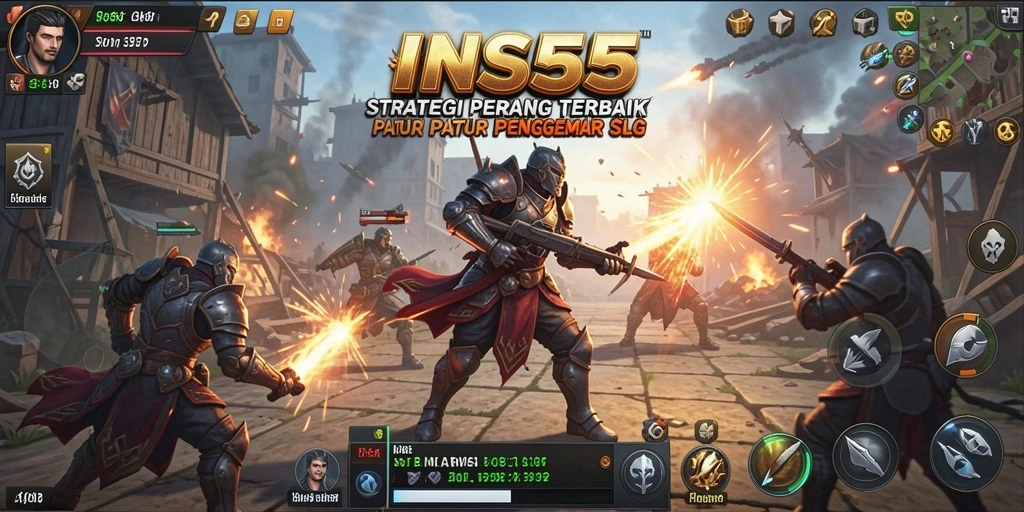 Screenshot gameplay <strong>INS55</strong> menunjukkan aksi perang yang mendebarkan antar pemain.