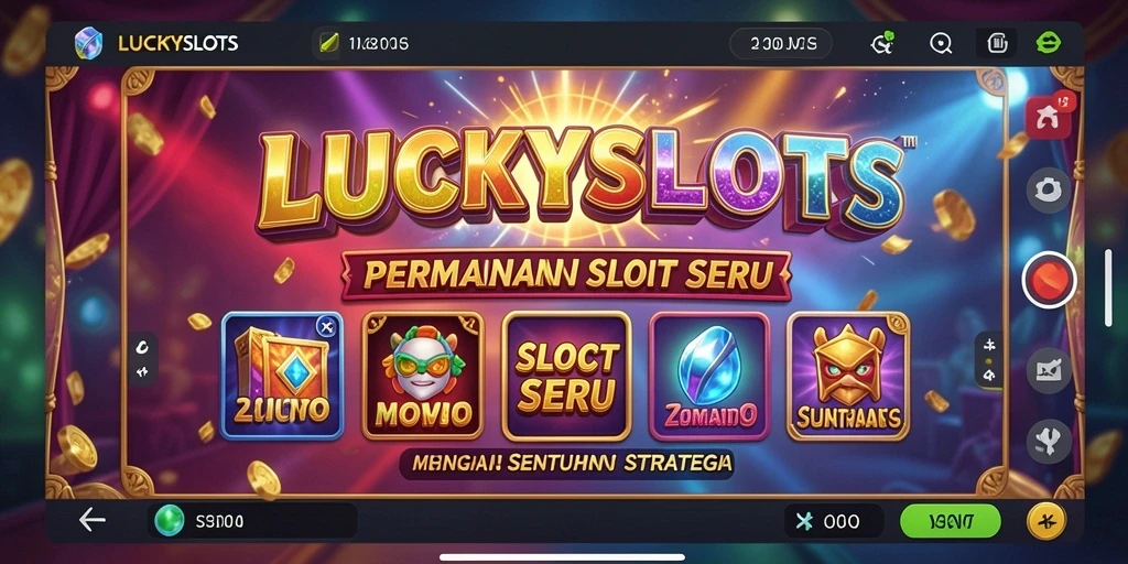 Tampilan gameplay menarik di LUCKYSLOTS dengan mesin slot beragam.