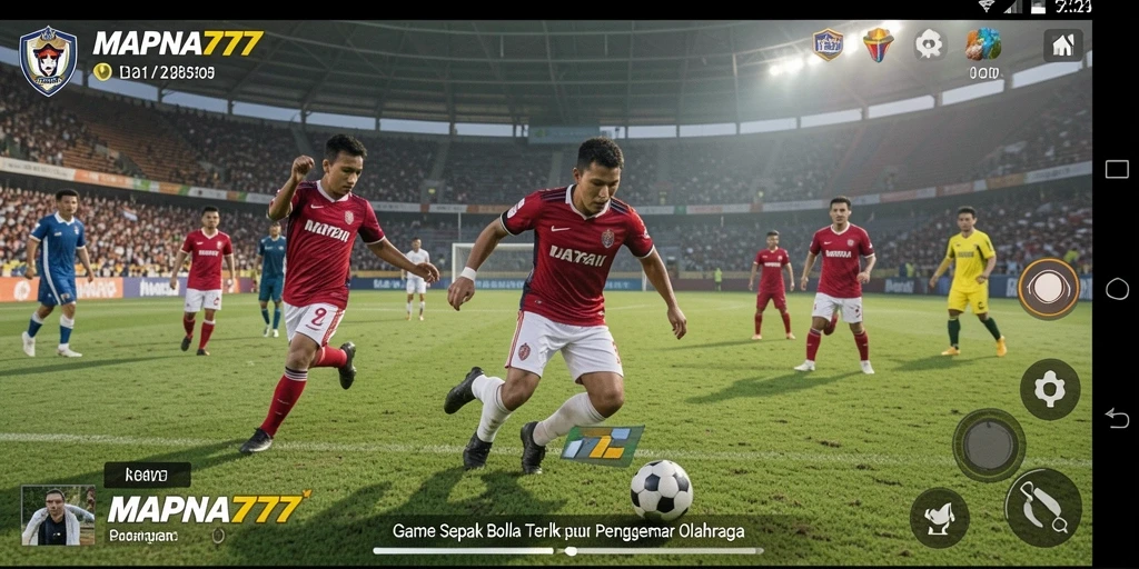 Tampilan permainan aksi sepak bola yang mendebarkan di MAPNA777.