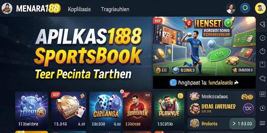 Tampilan interface MENARA188 saat pengguna memasang taruhan olahraga.