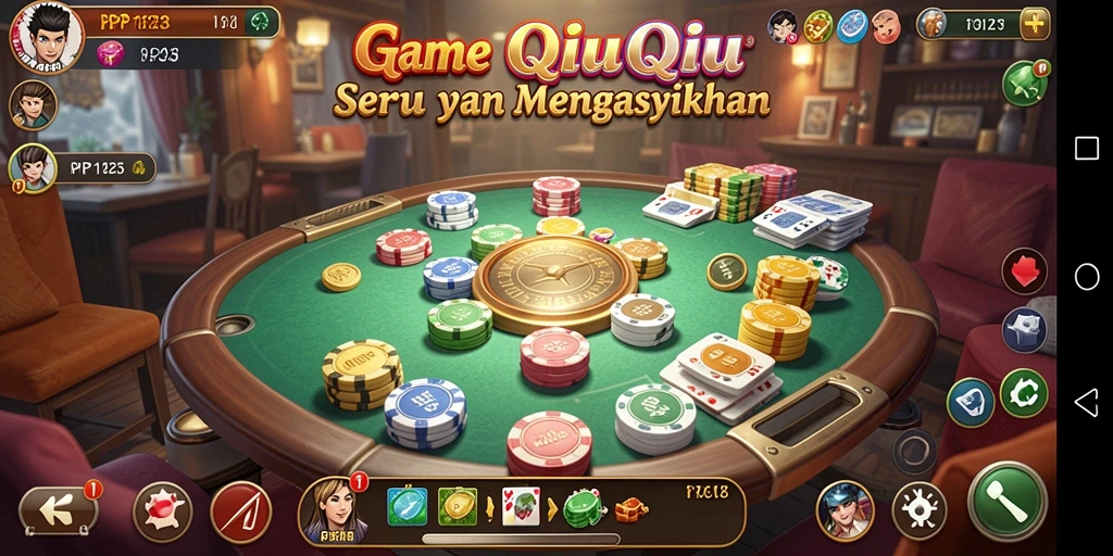 Tampilan gameplay QiuQiu yang menarik dan penuh warna.