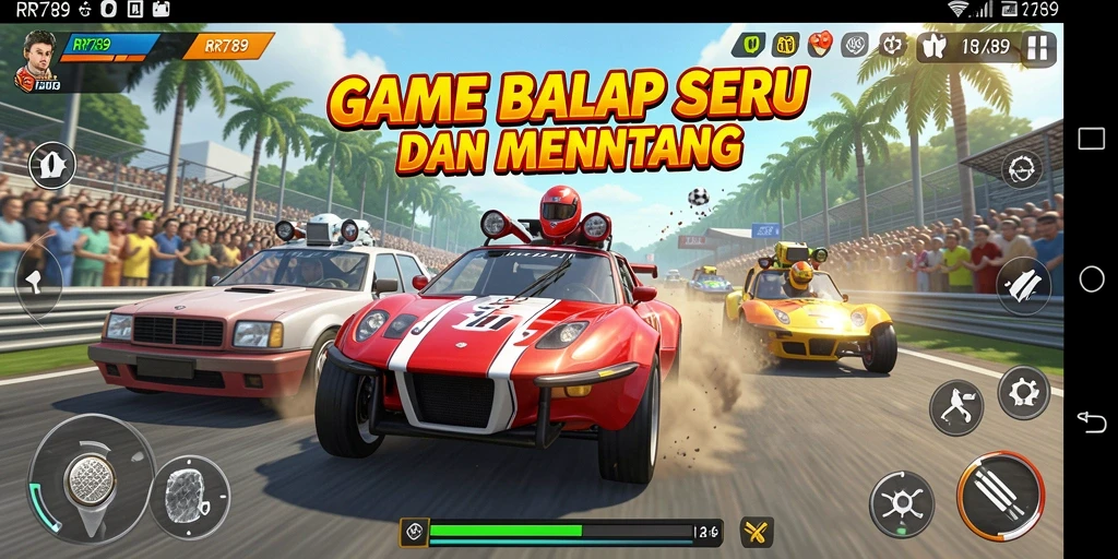 Gameplay balap yang seru dan mendebarkan di RR789.