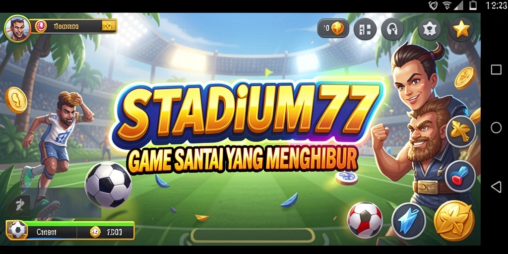 Tampilan menarik dari gameplay STADIUM77 yang menghibur.