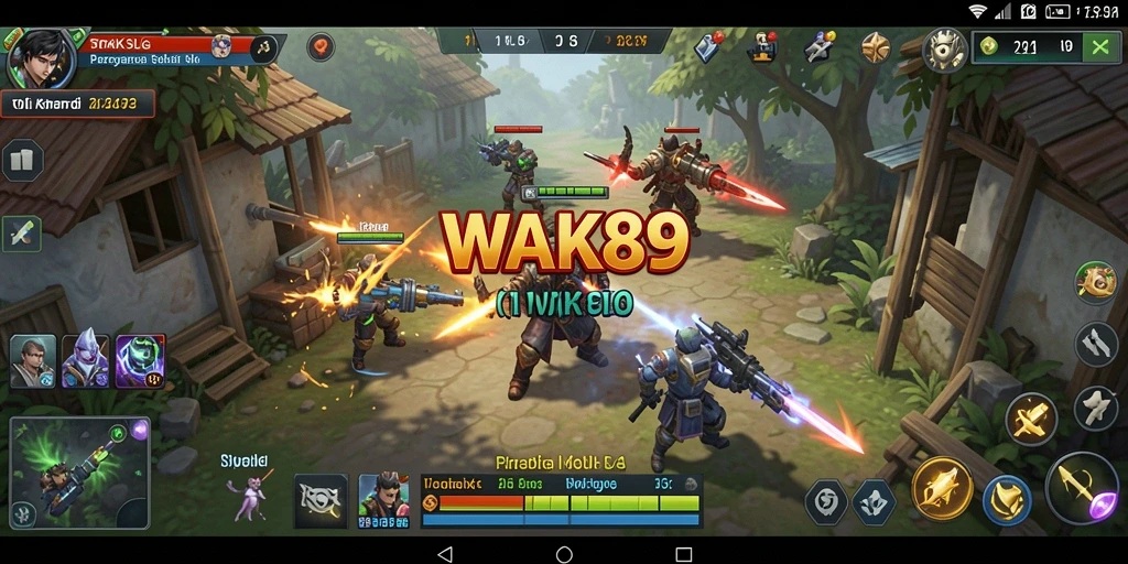 Tampilan gameplay WAK89 dengan pertempuran strategis yang mendebarkan.