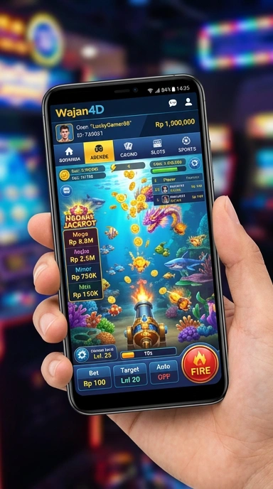 Screenshot aplikasi wajan4d saat menjelajahi kategori.